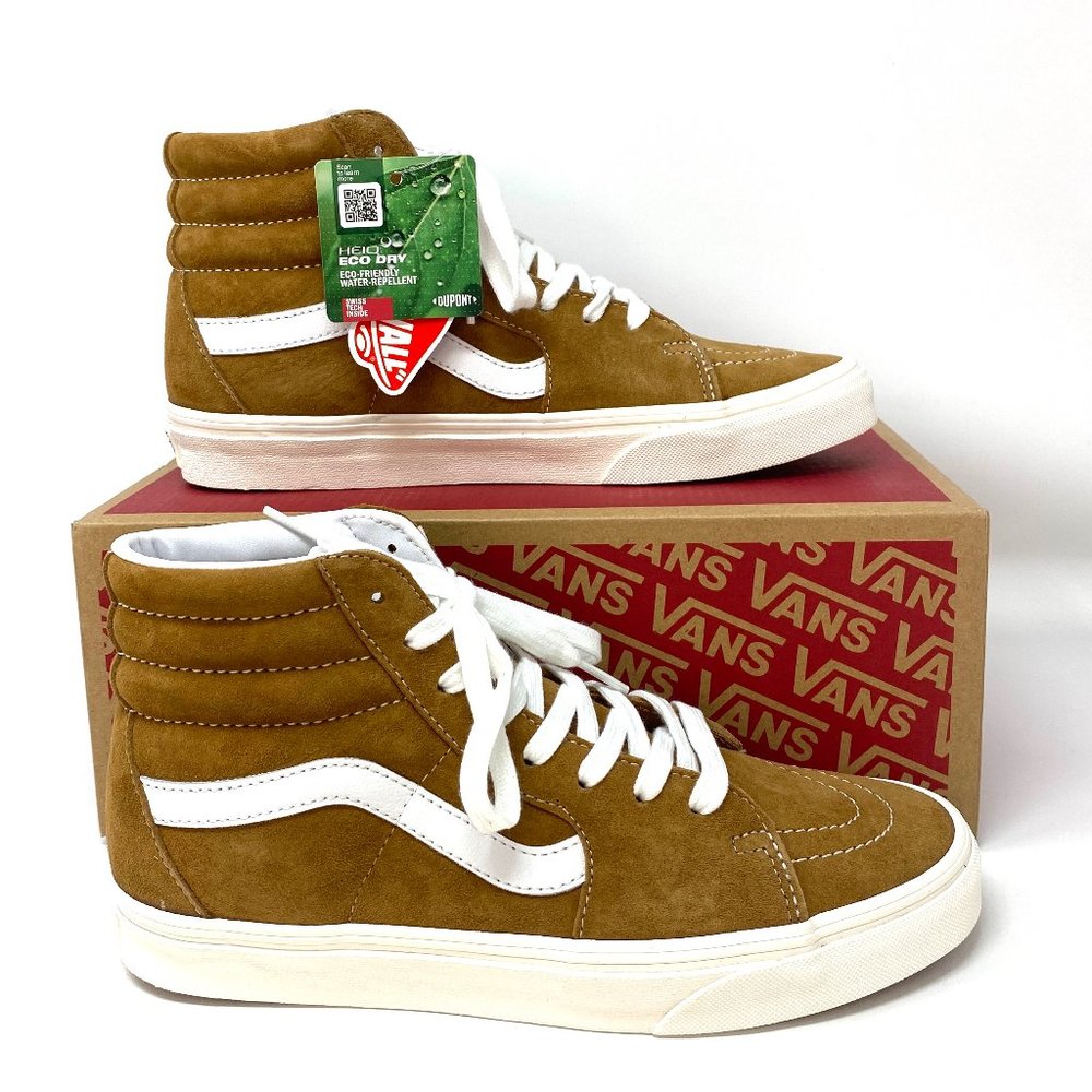 VANS Sk8-Hi Pig Suede Brown Women’s Sneakers - Picture 10 of 10